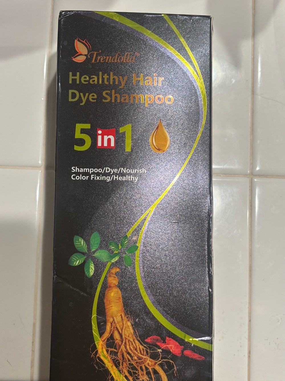 Healthy Hair Dye Shampoo 5-in-1 – Black